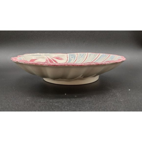 Blue Ridge Southern Potteries Clam Shell Bon Bon Dish 9 x 8.5 In - Picture 6 of 7